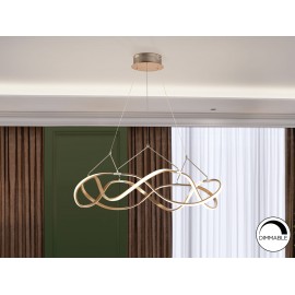 LAMPARA LED DIMABLE ORO ROSA