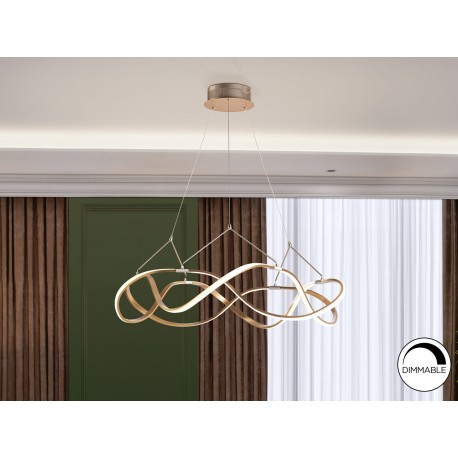 LAMPARA LED DIMABLE ORO ROSA
