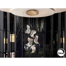 LAMPARA LED DIMABLE  METACRILATO ORO MATE