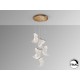 LAMPARA LED DIMABLE  METACRILATO ORO MATE