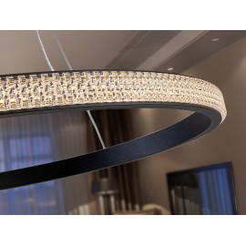 LAMPARA LED ARO NEGRO