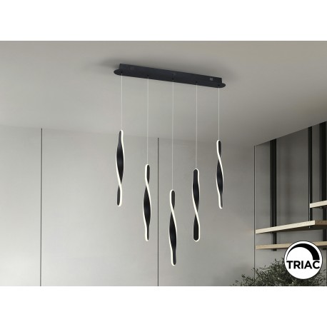 LAMPARA LED NEGRO MATE DIMABLE