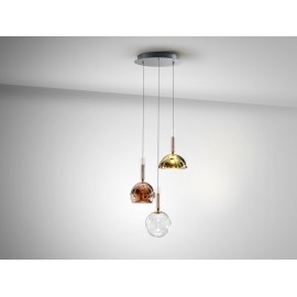 LAMPARA LED ORO COLORES 3 LUCES
