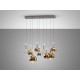 LAMPARA LED DIMABLE MANDO ORO COLORES 9 LUCES