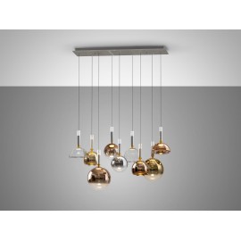 LAMPARA LED DIMABLE MANDO ORO COLORES 9 LUCES