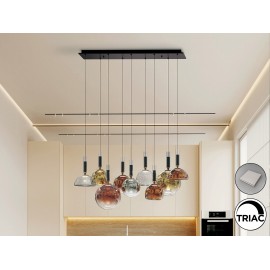 LAMPARA LED DIMABLE MANDO ORO COLORES 9 LUCES