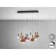 LAMPARA LED DIMABLE MANDO ORO COLORES 9 LUCES