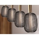 LAMPARA LED DIMABLE NEGRO ORO 4 LUCES