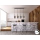 LAMPARA LED DIMABLE NEGRO ORO 4 LUCES