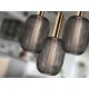 LAMPARA LED DIMABLE NEGRO ORO 3 LUCES