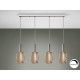 LAMPARA LED DIMABLE CROMO ORO 4 LUCES