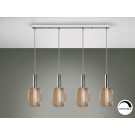 LAMPARA LED DIMABLE CROMO ORO 4 LUCES