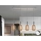 LAMPARA LED DIMABLE CROMO ORO 4 LUCES