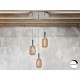 LAMPARA LED DIMABLE CROMO ORO 3 LUCES