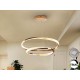 LAMPARA LED DIMABLE MANDO DOS AROS ORO