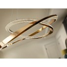 LAMPARA LED DIMABLE MANDO DOS AROS ORO