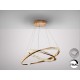 LAMPARA LED DIMABLE MANDO DOS AROS ORO