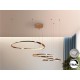 LAMPARA LED DIMABLE MANDO TRES AROS ORO