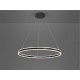 LAMPARA LED ARO NEGRO 100CM