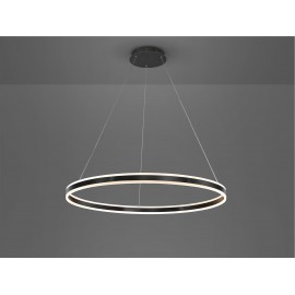 LAMPARA LED ARO NEGRO 100CM
