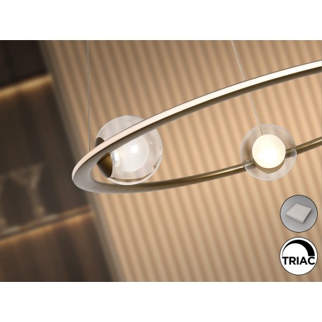 LAMPARA LED DIMABLE MANDO BRONCE