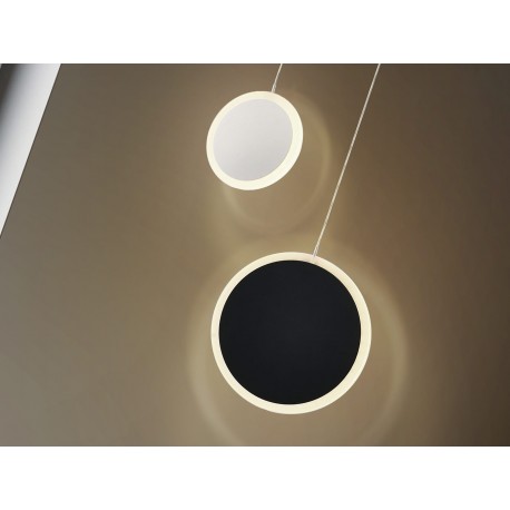 LAMPARA LED DISCOS BLANCO NERO
