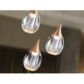 LAMPARA LED NEGRO COBRE
