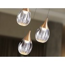 LAMPARA LED NEGRO COBRE 3 LUCES