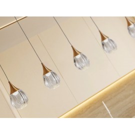 LAMPARA LED NEGRO COBRE 5 LUCES