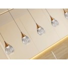 LAMPARA LED NEGRO COBRE 5 LUCES