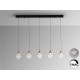 LAMPARA LED NEGRO COBRE 5 LUCES