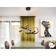 LAMPARA LED REDONDA NEGRO
