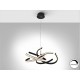 LAMPARA LED REDONDA NEGRO