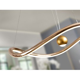 LAMPARA LED ORO DIMABLE MANDO