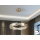 LAMPARA LED DIMABLE REDONDA ORO CRISTAL