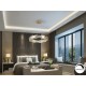 LAMPARA LED DIMABLE REDONDA ORO CRISTAL