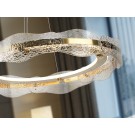 LAMPARA LED DIMABLE REDONDA ORO CRISTAL