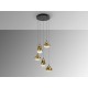 LAMPARA LED DORADO 5 LUCES