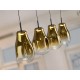 LAMPARA LED DORADO 4 LUCES