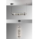 LAMPARA LED HORIZONTAL O VERTICAL CRISTAL SMOKE
