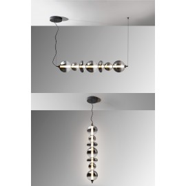 LAMPARA LED HORIZONTAL O VERTICAL CRISTAL SMOKE
