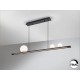 LAMPARA LED DIMABLE NEGRO 3 LUCES ESFERAS BLANCAS