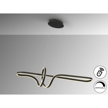 LAMPARA LED NEGRO DIMABLE APP