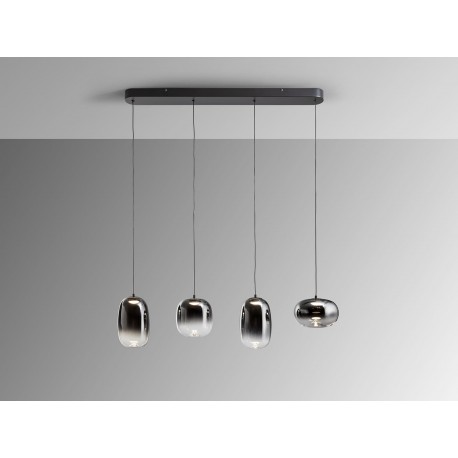 LÁMPARA LED NEGRO SMOKE 4 LUCES