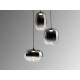 LÁMPARA LED NEGRO SMOKE 3 LUCES