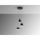 LÁMPARA LED NEGRO SMOKE 3 LUCES