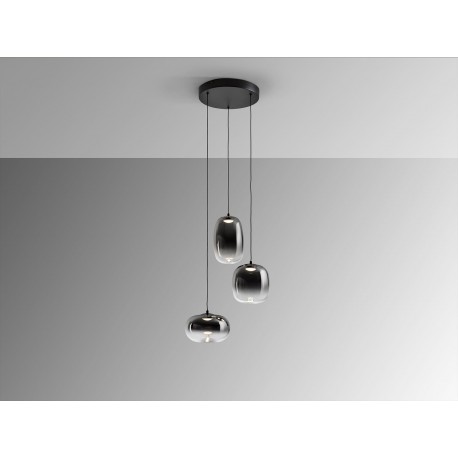 LÁMPARA LED NEGRO SMOKE 3 LUCES