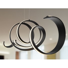 LAMPARA LED NEGRO DIMABLE APP