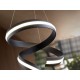 LAMPARA LED NEGRO DIMABLE APP