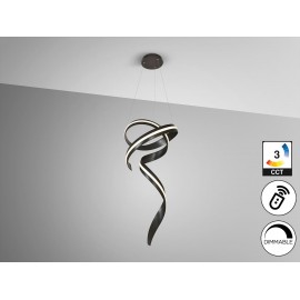 LAMPARA LED NEGRO DIMABLE APP